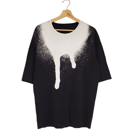 Diesel Black Gold Titan Spray Paint shirt black size XL - Picture 1 of 5